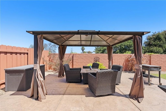 1269 Country Hill Rd, Santa Maria, CA 93455 - fenced backyard with a gazebo and a patio area