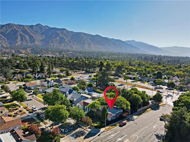 404 N Vinedo Ave, Pasadena, CA 91107 - aerial perspective of suburban area with a mountain backdrop
