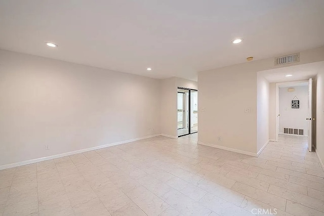 2209 W 25th St Unit 7, San Pedro, CA 90732 - empty room featuring recessed lighting and a smoke detector