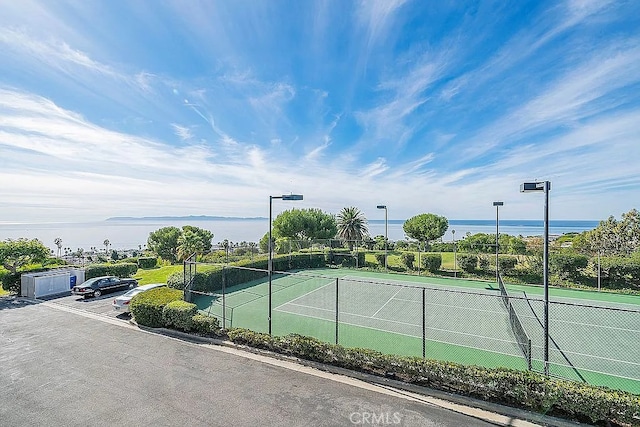 2209 W 25th St Unit 7, San Pedro, CA 90732 - view of tennis court with a water view