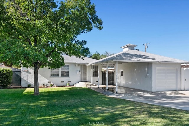 1414 W Jackman St, Lancaster, CA 93534 - view of front facade featuring stucco siding, an attached garage, and concrete driveway