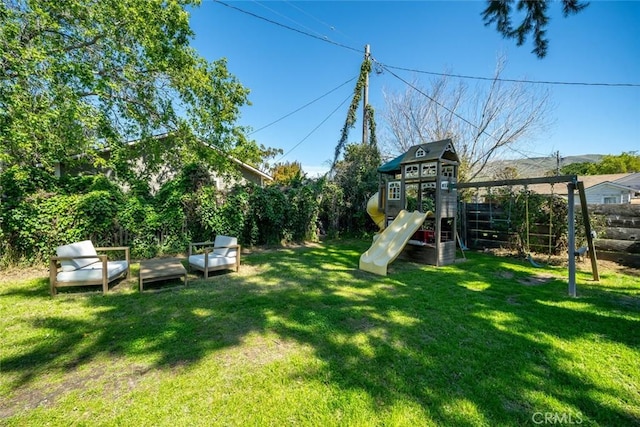 2082 Harris St, San Luis Obispo, CA 93401 - view of yard with a playground