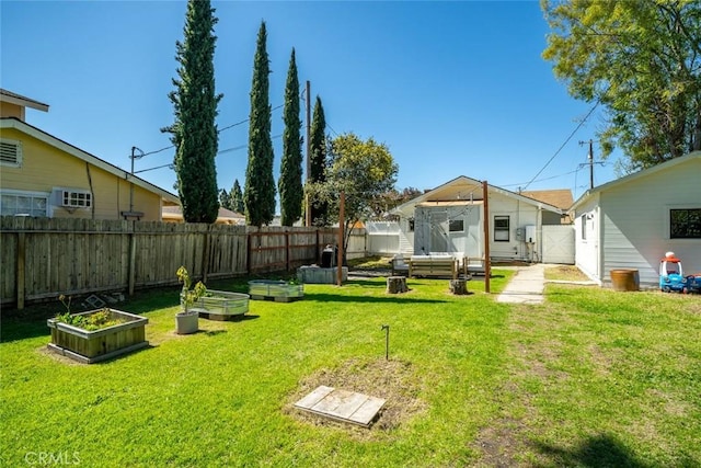2082 Harris St, San Luis Obispo, CA 93401 - fenced backyard featuring a garden and a gate