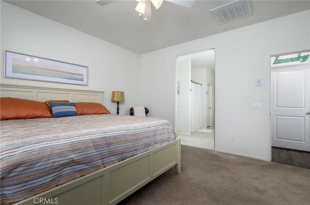 30159 Honor Ct, Menifee, CA 92584 - carpeted bedroom with a ceiling fan and baseboards