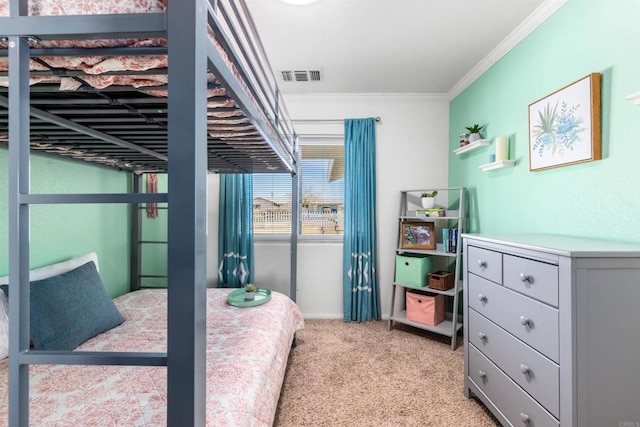 6636 Indian Cove Rd Unit 29, Palms, CA 92277 - bedroom with crown molding and light carpet