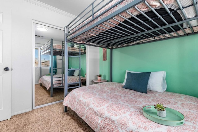 6636 Indian Cove Rd Unit 29, Palms, CA 92277 - carpeted bedroom with crown molding