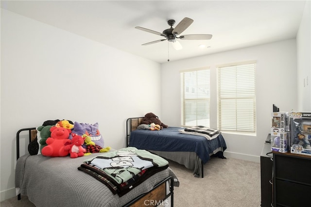 480 W Balsam Ln, Clovis, CA 93611 - carpeted bedroom with baseboards and ceiling fan