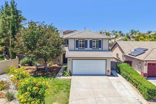 26932 St Julian Cir, Murrieta, CA 92563 - traditional-style house with stucco siding, a garage, concrete driveway, and a tile roof