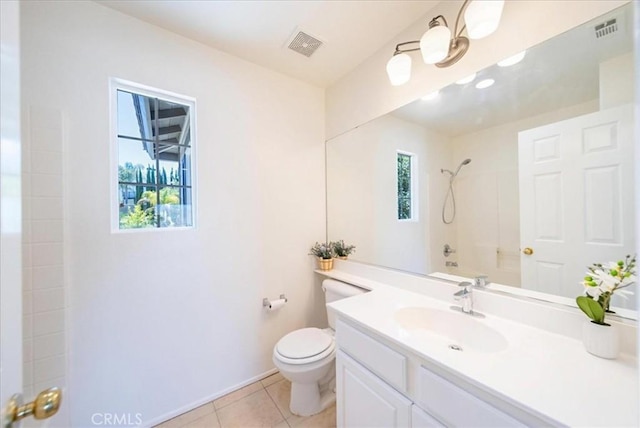 26932 St Julian Cir, Murrieta, CA 92563 - full bathroom with vanity, tile patterned flooring, and bathtub / shower combination