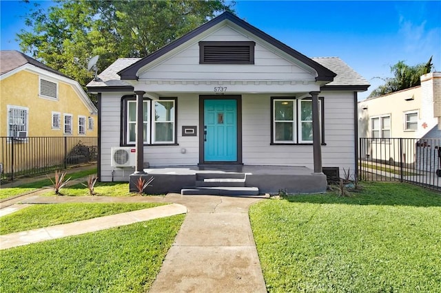 5737 5th, Los Angeles, CA 90043 - bungalow-style house with covered porch and roof with shingles