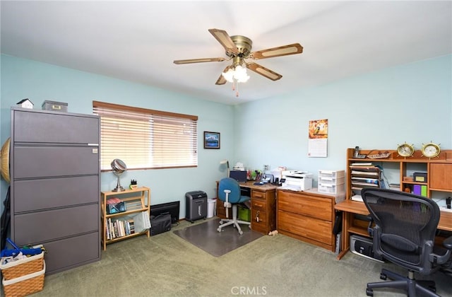 25355 Auld Ave, Hemet, CA 92544 - office area with a ceiling fan and carpet floors