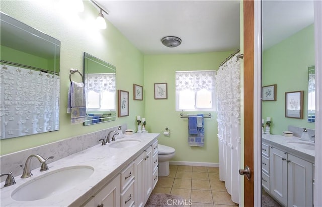 25355 Auld Ave, Hemet, CA 92544 - full bathroom featuring double vanity and tile patterned flooring