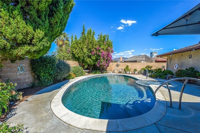 25355 Auld Ave, Hemet, CA 92544 - view of swimming pool featuring a fenced backyard
