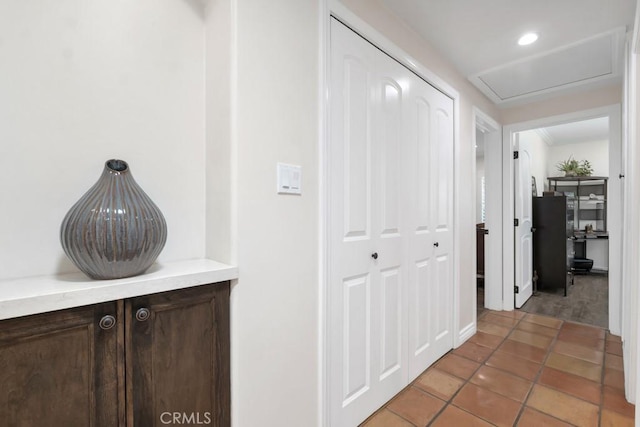 9604 Tunney Ave, Northridge, CA 91324 - hallway featuring light tile patterned floors