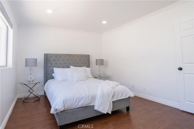 13801 Oxnard St Unit 202, Van Nuys, CA 91401 - bedroom featuring wood finished floors, crown molding, and recessed lighting