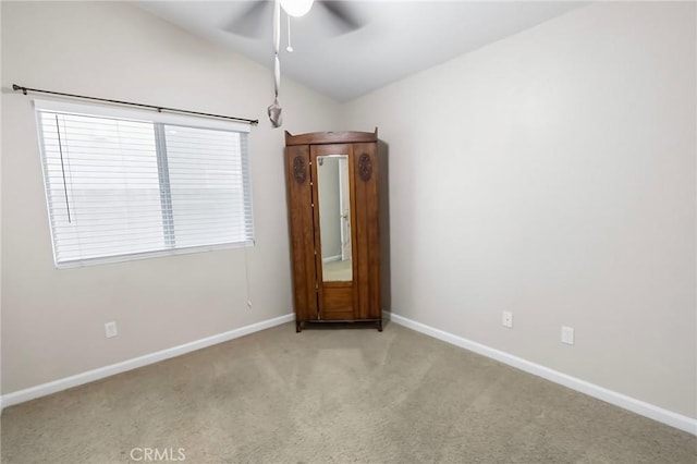 2092 Betsy Ross Ct, Atwater, CA 95301 - empty room with carpet flooring, ceiling fan, and lofted ceiling