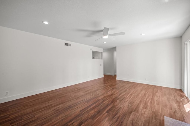 9312 Daisy Ave, Fountain Valley, CA 92708 - unfurnished room with a ceiling fan, wood finished floors, and recessed lighting