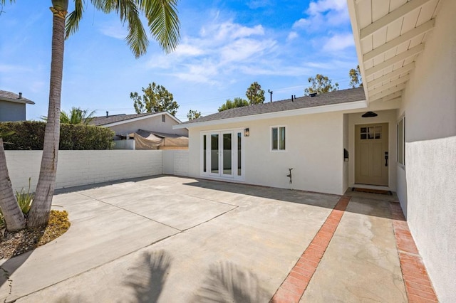 9312 Daisy Ave, Fountain Valley, CA 92708 - view of patio with french doors