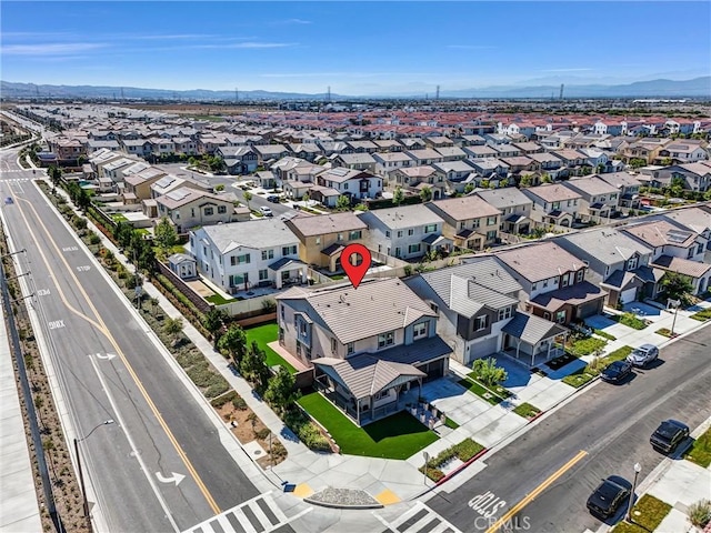 16614 Trailblazer Ave, Chino, CA 91708 - aerial view of residential area featuring a mountain backdrop