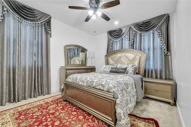 16614 Trailblazer Ave, Chino, CA 91708 - carpeted bedroom featuring baseboards and a ceiling fan