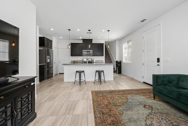 4192 Camino Campana, Oceanside, CA 92057 - living room with stairs and recessed lighting