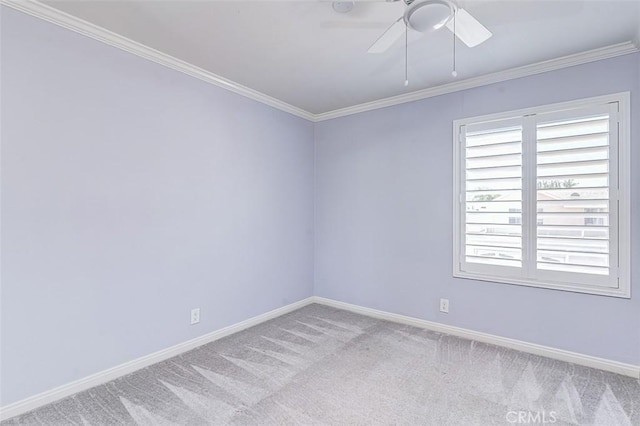 23113 Cherry Ave Unit 15, Lake Forest, CA 92630 - carpeted spare room with crown molding and a ceiling fan