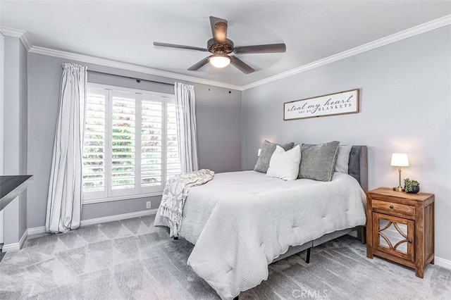 23113 Cherry Ave Unit 15, Lake Forest, CA 92630 - bedroom with crown molding, carpet, and ceiling fan