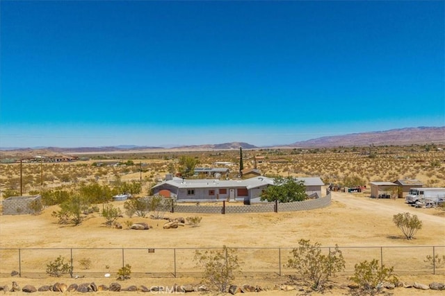 5177 Avenida Del Sol, Joshua Tree, CA 92252 - mountain view with rural landscape and a desert landscape