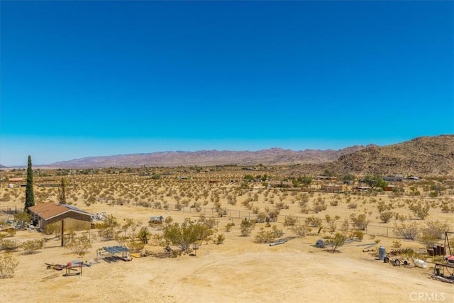 5177 Avenida Del Sol, Joshua Tree, CA 92252 - mountain view with a desert landscape and rural landscape