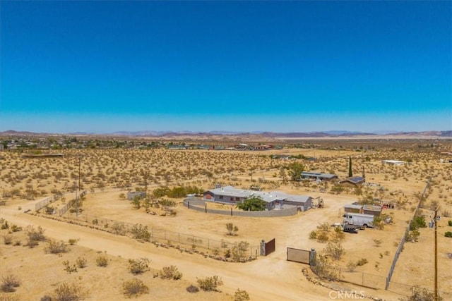 5177 Avenida Del Sol, Joshua Tree, CA 92252 - overview of rural landscape featuring a desert landscape and a mountain backdrop