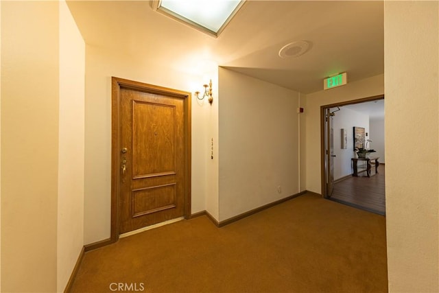 6242 Riviera Cir, Long Beach, CA 90815 - hallway featuring carpet and baseboards