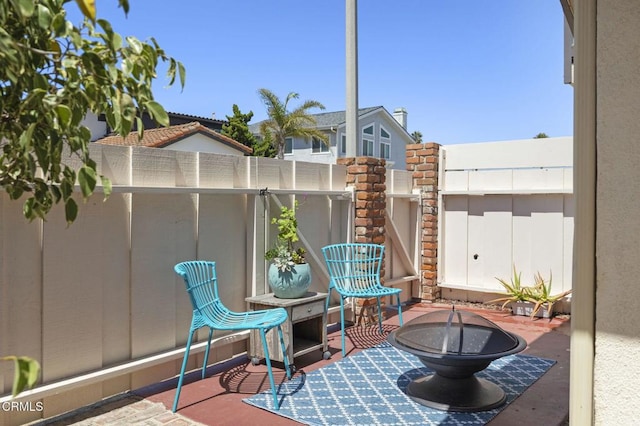 4907 Island View St, Oxnard, CA 93035 - view of patio featuring a fire pit