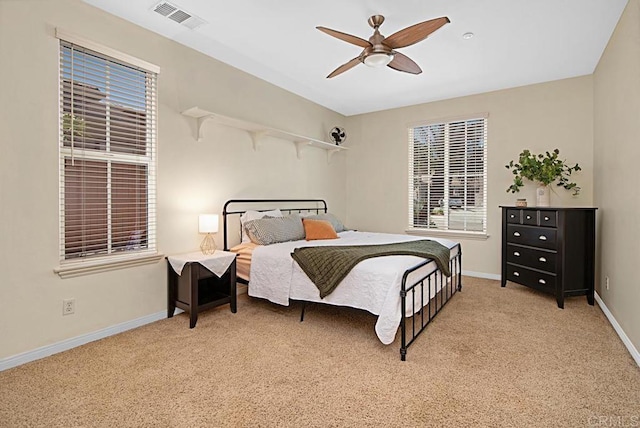 595 S Hidden Trails Rd, Escondido, CA 92027 - bedroom with light carpet and a ceiling fan