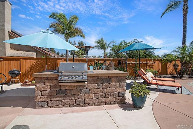 595 S Hidden Trails Rd, Escondido, CA 92027 - fenced backyard with area for grilling and a patio area