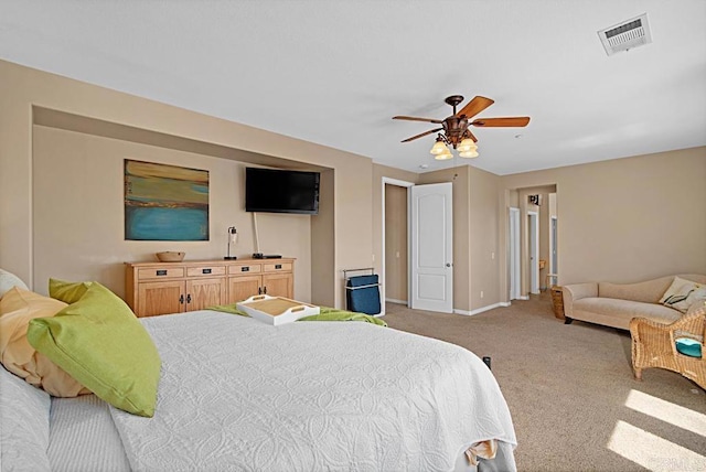 595 S Hidden Trails Rd, Escondido, CA 92027 - bedroom with carpet flooring and ceiling fan