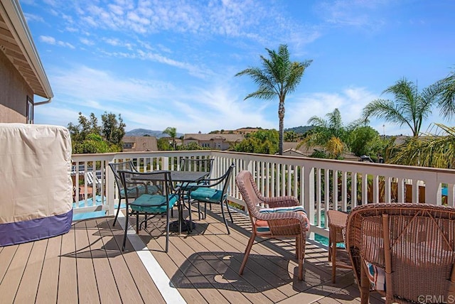 595 S Hidden Trails Rd, Escondido, CA 92027 - deck with outdoor dining space