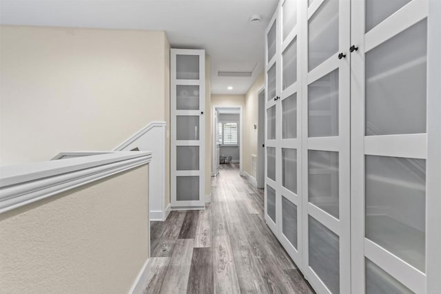1209 Morgan Hill Dr, Chula Vista, CA 91913 - hallway with dark wood-style flooring and french doors