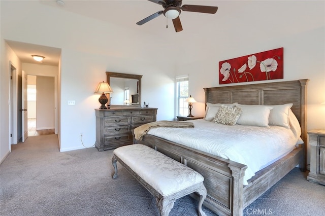 31008 Longview Ln E, Coarsegold, CA 93614 - bedroom with carpet floors and a ceiling fan
