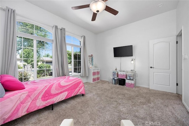 403 Stone Cross Dr, Bakersfield, CA 93312 - bedroom featuring carpet flooring and a ceiling fan