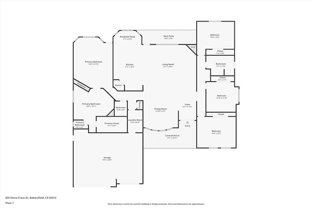 403 Stone Cross Dr, Bakersfield, CA 93312 - view of room layout