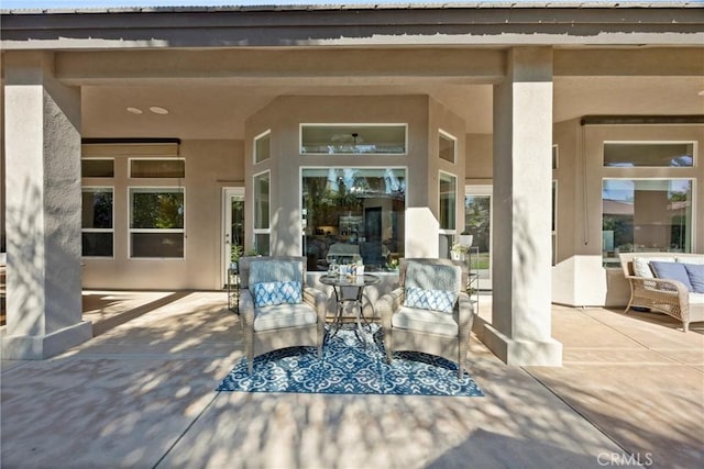 403 Stone Cross Dr, Bakersfield, CA 93312 - view of patio / terrace featuring an outdoor hangout area