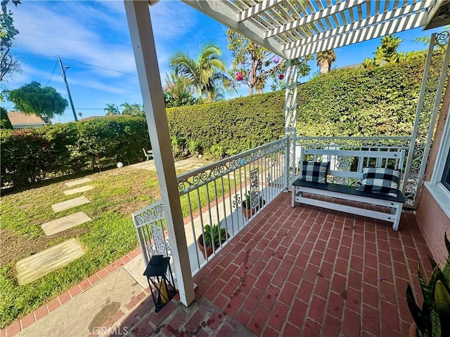 1203 W 134th Pl, Compton, CA 90222 - view of patio / terrace featuring a pergola and agricultural area