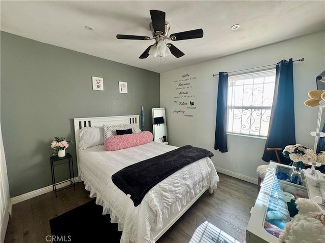 1203 W 134th Pl, Compton, CA 90222 - bedroom with wood finished floors and a ceiling fan