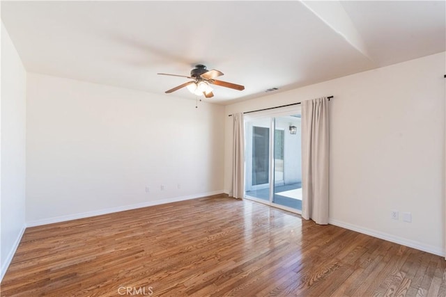 5335 Play Doe Ln, Paso Robles, CA 93446 - empty room featuring ceiling fan and wood finished floors
