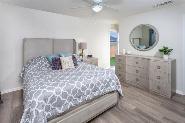 3640 Rosalie St, Simi Valley, CA 93063 - bedroom featuring light wood-style flooring and a ceiling fan