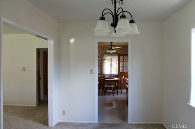 836 N 10th Ave, Upland, CA 91786 - dining room featuring a chandelier and ceiling fan