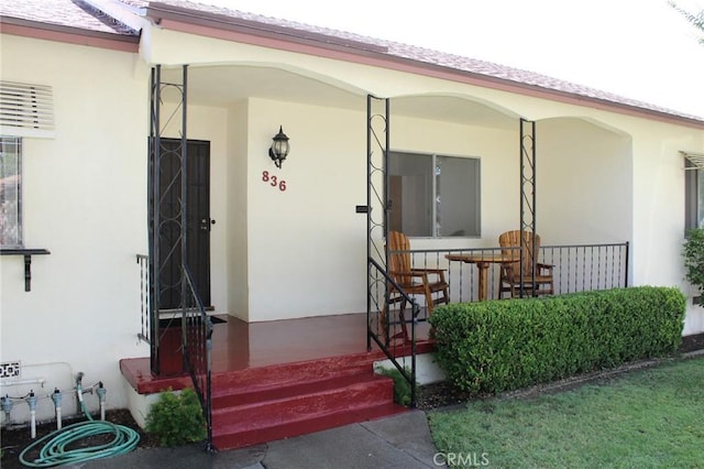 836 N 10th Ave, Upland, CA 91786 - entrance to property with covered porch and stucco siding