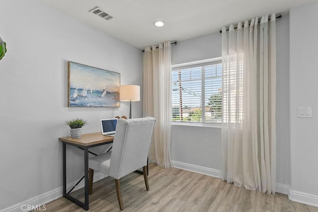5612 Sprague Ave, Cypress, CA 90630 - home office featuring baseboards and wood finished floors