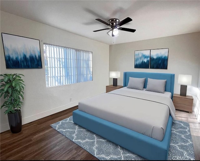 10802 Palma Vista Ave, Garden Grove, CA 92840 - bedroom featuring wood finished floors and a ceiling fan
