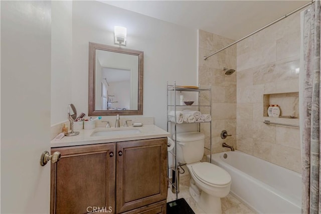 2201 Dublin Ln Unit 3, Diamond Bar, CA 91765 - bathroom featuring shower / bath combo with shower curtain, vanity, and tile patterned floors
